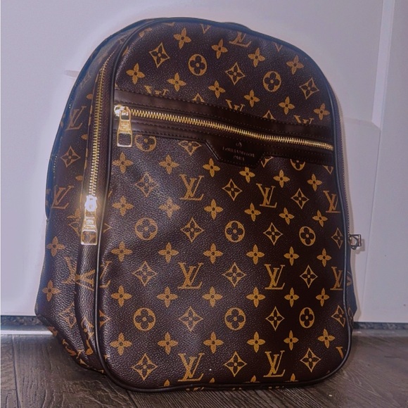 Louis Vuitton Dark Brown/Tan Monogram Backpack main image 14